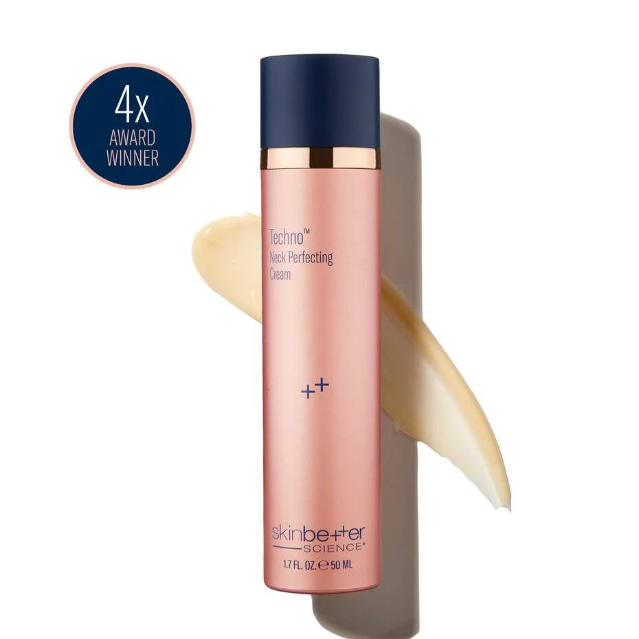 SkinBetter Techno Neck Perfecting Cream (50ml) with texture smear